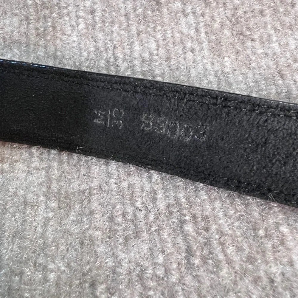 Brighton Leather Belt Womens 30 Black Silver Western Rope Buckle Cowgirl Boho